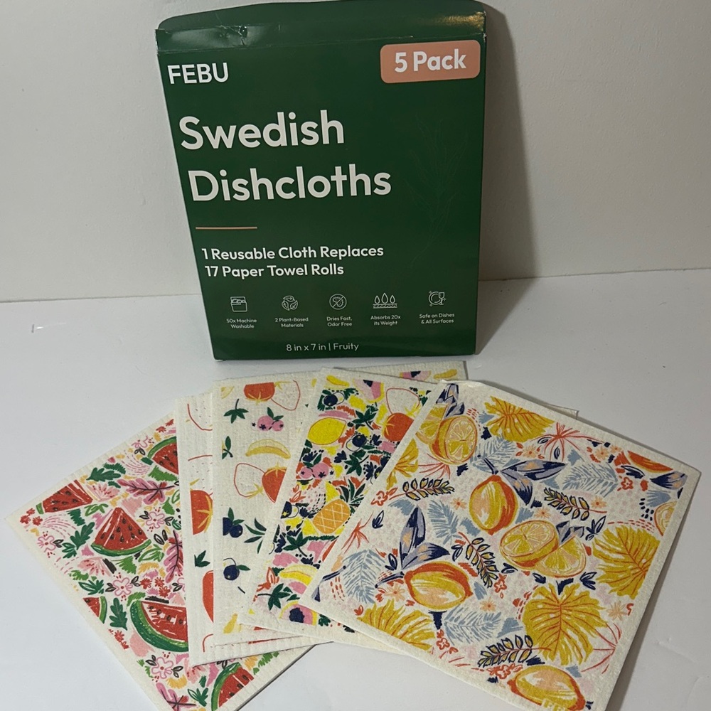 New 5 pack Swedish Dish Cloths